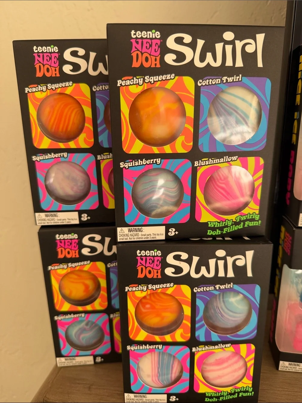 Swirl authentic! NEE DOH Swirl Multi-Color Squish Toy Set - Picture 1 of 6